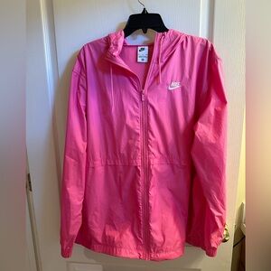 Nike Women’s XL Pink Hooded Windbreaker